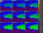 Detection of microcracks in the blade of the helicopter at vibration